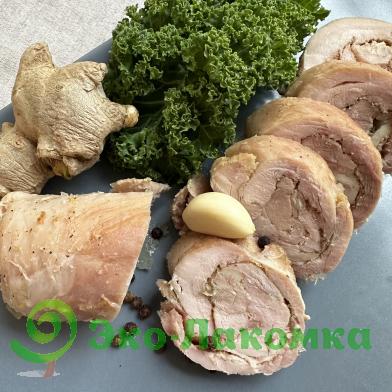 Куриный рулет из бедра с чесноком от Алексея Мусияки