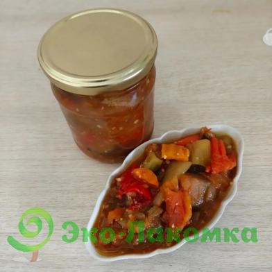 Овощная икра с баклажанами